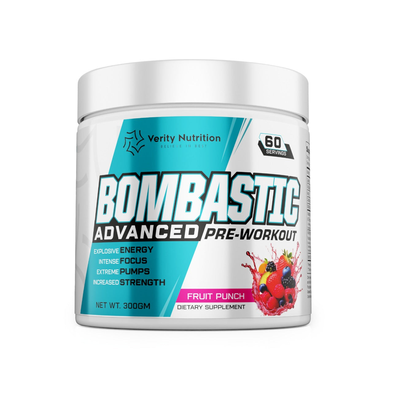 Verity Nutrition Bombastic Pre-Workout – 300g (60 Servings)