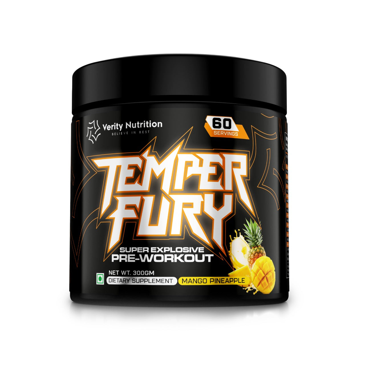 Verity Nutrition Temper Fury – Super Explosive Pre-Workout (300g / 60 Servings)